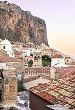 Monemvasia castle town in Lakonia, Greece