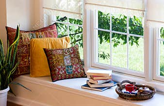 Coffee, Books and Pillows at the Reading Corner