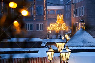 Market Sister Cities (Markt der Partnerstädte) Christkindlesmarkt, Nuremberg