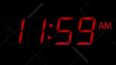 Led Digital Clock Am Pm