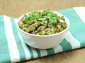 Healthy Food Indian Green Bean Curry