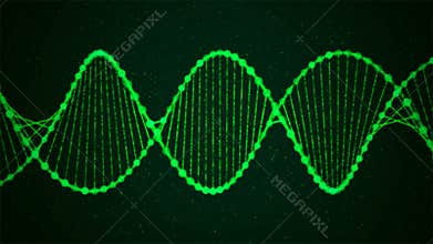 Creative animation of DNA UHD with alpha