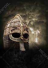Knight helmet poster