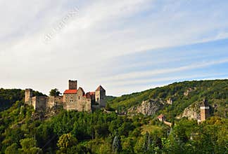 Herdegg. Beautiful old castle in the nice countryside of Austria. National Park Thaya Valley, Lower Austria - Europe.