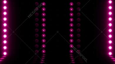 3d light bulb stage horizontal scanning 4K LOOP Purple