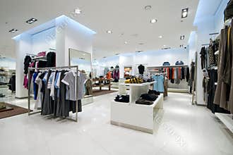 Interior of shopping mall