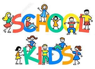 Cartoon School Kids/eps
