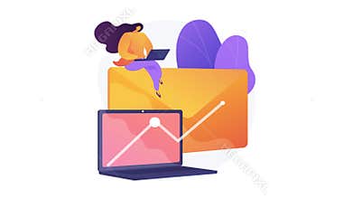 Newsletter profitable promotional campaign 4K loop animation