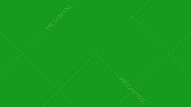 Shining star particles with green screen background