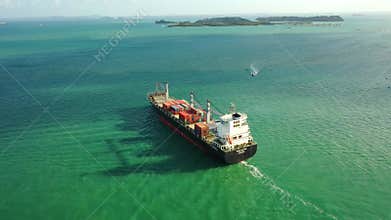 International Containers Cargos ship,Freight Transportation, Shipping,Trade Port,Shipping cargo to harbor,