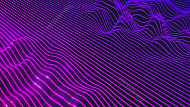 Abstract neon lines wavy liquid shape background