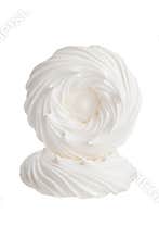 Two empty meringue nests isolated on white