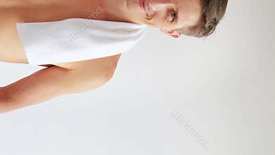 Morning grooming male body care hygiene