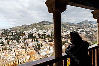 Views from the balcony at Alhambra