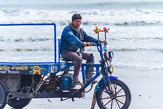 A Open Loader Beach Motor Vehicle on mandarmani