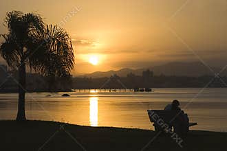 Romantic sunset