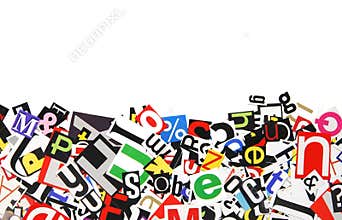 Border of letters