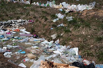 Plastic bag pollution