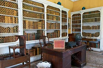 Croft Castle library