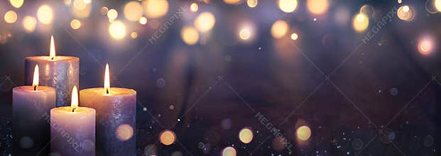 Advent Four Purple Candles