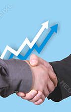 Chart with handshake