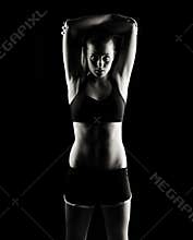Low key fitness woman