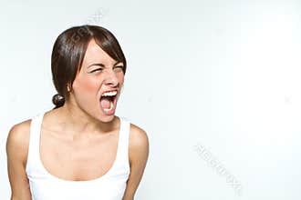 Shouting woman