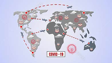 Animated metaphors how Covid-19 make planet greener