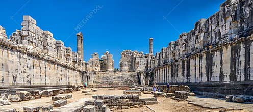 Interior of the temple of Apollo at Didyma, Turkey