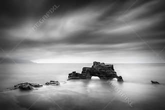 Seascape with rocks in the island of Skyros