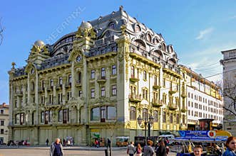 ODESSA, UKRAINE. APRIL 14, 2018. Hotel Bolshaya Moskovskaya at the final stage of restoration