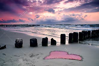 Love at seaside.