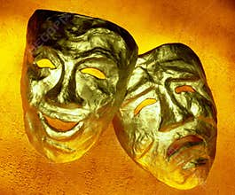 Comedy and tragedy masks