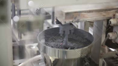 Production equipment at chemical factory. Production cosmetic ingredients
