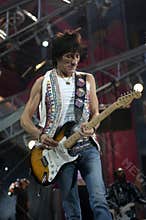 The Rolling Stones , Ronnie Wood during the concert