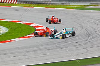 Cars on track at race of JK Racing