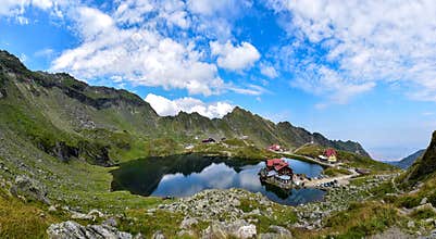Landscape with Balea lake