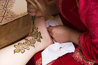 Henna on foot