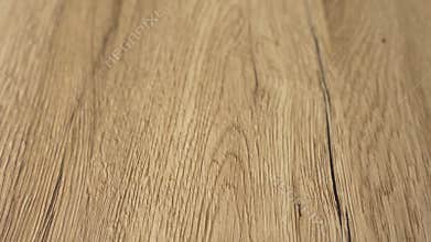 Closeup of the newly installed hardwood floor. Wood floor is in the clear natural color finish