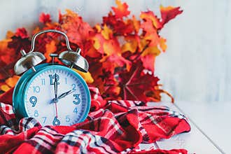 Autumn Daylight Savings Time Concept
