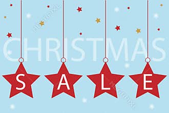 Christmas sale advertising background