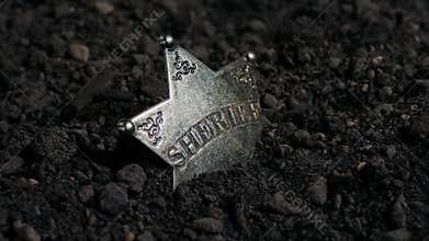 Sheriff Badge Dropped And Picked Up From Ground