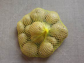 Potatoes in net bag