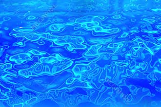 Abstract sun glare on blue water