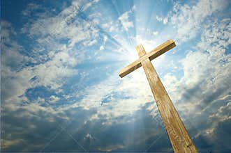 Cross against the sky
