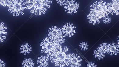 Animated coronavirus models