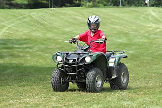 Boy on ATV
