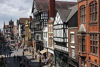 Eastgate street. Chester. England