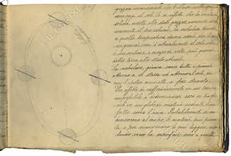 Original astronomy notebook page