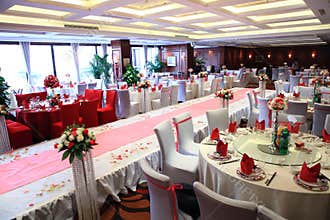 Wedding reception in China